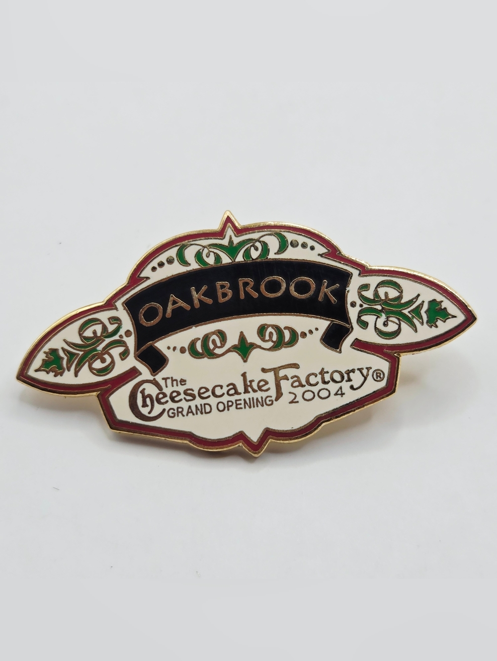 The Cheesecake Factory Grand Opening 2004 Lapel Pin Oakbrook Illinois